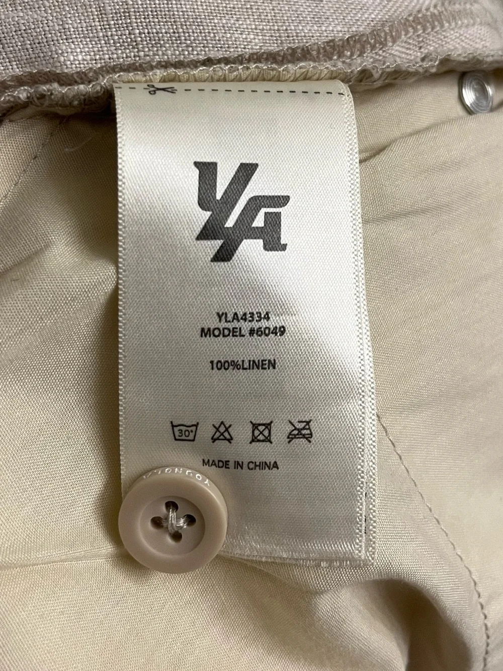 YoungLA Linen Monaco Pants Natural Linen Size Large